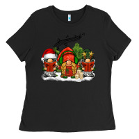 Black Christmas choir gnomes Ladies Tee - BarkalooDesign