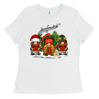 White Christmas choir gnomes Ladies Tee - BarkalooDesign