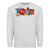Dove Grey American teacher Premium Sweatshirt - texasbilliewilder