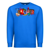 True Royal American teacher Premium Sweatshirt - texasbilliewilder