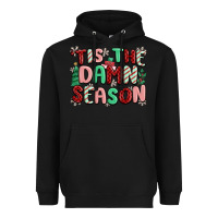 Black 'tis the damn season Heavyweight Hoodie - MaliasSmallBusiness