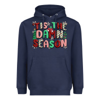 Navy 'tis the damn season Heavyweight Hoodie - MaliasSmallBusiness