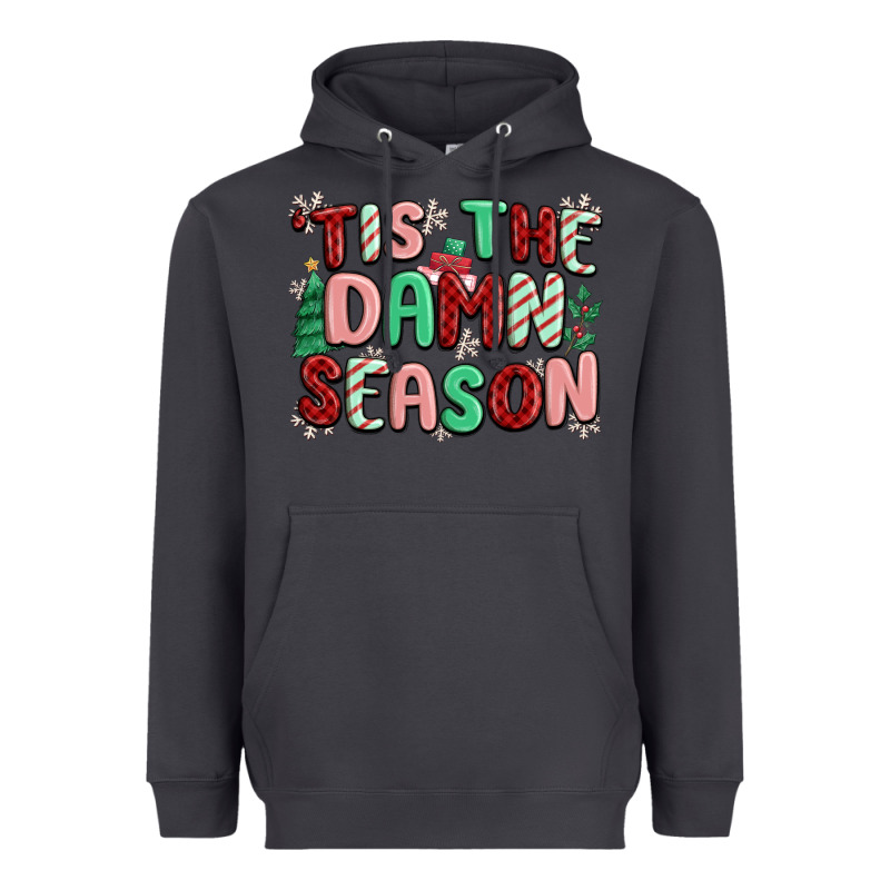 'tis The Damn Season Heavyweight Hoodie by MaliasSmallBusiness | Teevron