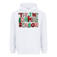 White 'tis the damn season Heavyweight Hoodie - MaliasSmallBusiness