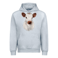Heather Grey White Cute Calf Urban Hoodie - JahusDesignShop