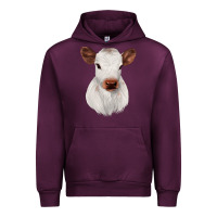 Mauve Wine White Cute Calf Urban Hoodie - JahusDesignShop