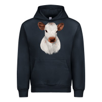 Navy White Cute Calf Urban Hoodie - JahusDesignShop