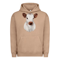 Pigment Burro White Cute Calf Urban Hoodie - JahusDesignShop