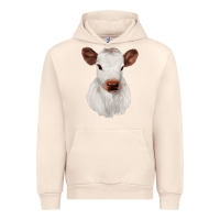 Sandshell White Cute Calf Urban Hoodie - JahusDesignShop