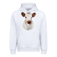 White White Cute Calf Urban Hoodie - JahusDesignShop
