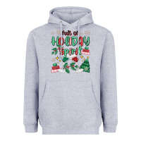 Heather Grey full of holiday Heavyweight Hoodie - MaliasSmallBusiness