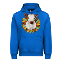 Cobalt sunflower heifer Urban Hoodie - JahusDesignShop