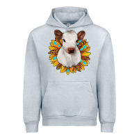Heather Grey sunflower heifer Urban Hoodie - JahusDesignShop