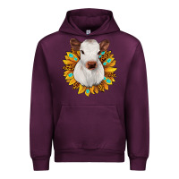 Mauve Wine sunflower heifer Urban Hoodie - JahusDesignShop