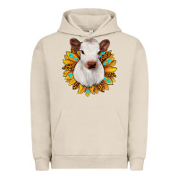 Pigment French Oak sunflower heifer Urban Hoodie - JahusDesignShop