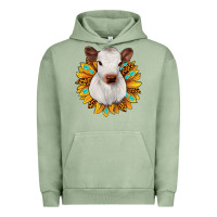 Pigment Oil Green sunflower heifer Urban Hoodie - JahusDesignShop