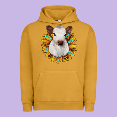 Sunflower Heifer Urban Hoodie Designed By Jahusdesignshop