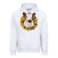 White sunflower heifer Urban Hoodie - JahusDesignShop
