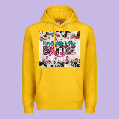 Her Battle Is My Battle Premium Hoodie Designed By Jahusdesignshop