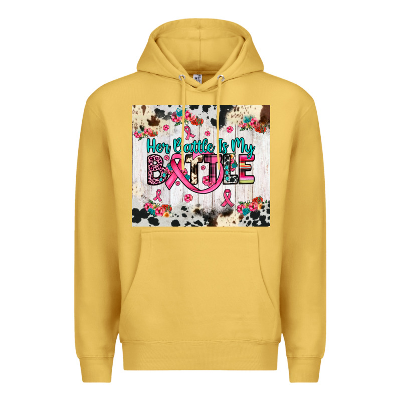 Her Battle Is My Battle Premium Hoodie by JahusDesignShop | Teevron