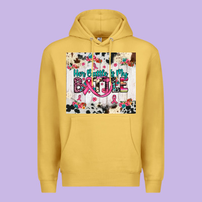 Her Battle Is My Battle Premium Hoodie Designed By Jahusdesignshop