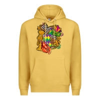 Antique Gold mississippi map mardi gras Premium Hoodie - AdoDesignShop