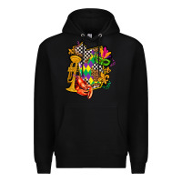 Black mississippi map mardi gras Premium Hoodie - AdoDesignShop
