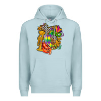 Blue Mist mississippi map mardi gras Premium Hoodie - AdoDesignShop