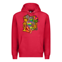 Cardinal mississippi map mardi gras Premium Hoodie - AdoDesignShop
