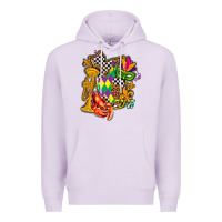 Lilac mississippi map mardi gras Premium Hoodie - AdoDesignShop