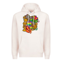 Pale Pink mississippi map mardi gras Premium Hoodie - AdoDesignShop