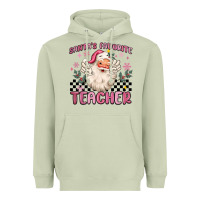 Santa's Favorite Teacher Heavyweight Hoodie | Teevron