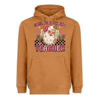 Meerkat santa's favorite teacher Heavyweight Hoodie - MaliasSmallBusiness