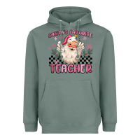 Sage santa's favorite teacher Heavyweight Hoodie - MaliasSmallBusiness
