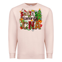 Pale Pink santa's favorite cna Premium Sweatshirt - Zillion Design Studio
