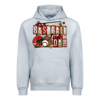 Heather Grey it's a baseball kinda day Urban Hoodie - Jasminsmagicworld