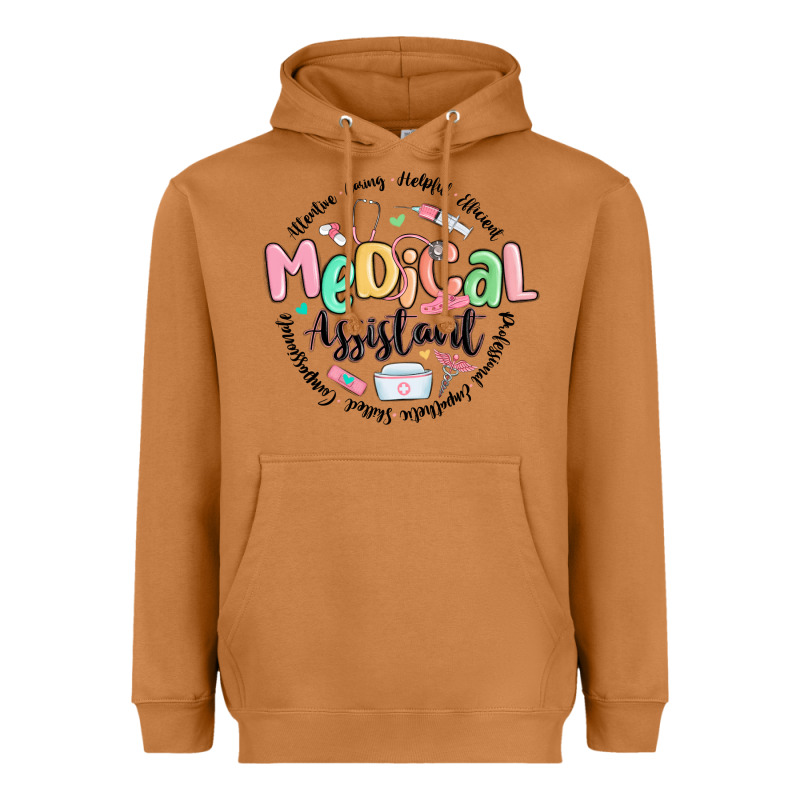 Medical Assistant Nurse Heavyweight Hoodie by MaliasSmallBusiness | Teevron