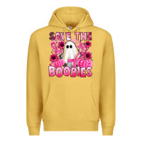 Antique Gold save the boobies Premium Hoodie - Artiststas