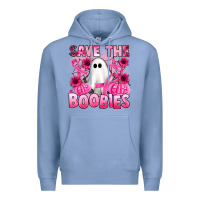 Colony Blue save the boobies Premium Hoodie - Artiststas