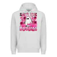 Dove Grey save the boobies Premium Hoodie - Artiststas