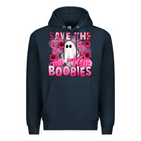Navy save the boobies Premium Hoodie - Artiststas
