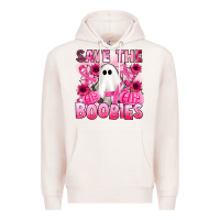 Pale Pink save the boobies Premium Hoodie - Artiststas