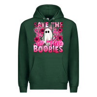 Sports Green save the boobies Premium Hoodie - Artiststas