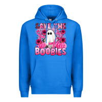 True Royal save the boobies Premium Hoodie - Artiststas