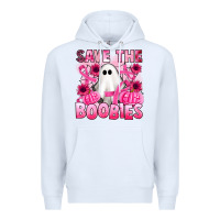 White save the boobies Premium Hoodie - Artiststas