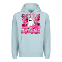 Blue Mist save the boobies Premium Hoodie - Artiststas