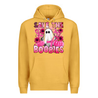 Mustard save the boobies Premium Hoodie - Artiststas