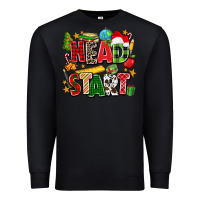 Black head start christmas Premium Sweatshirt - Zillion Design Studio
