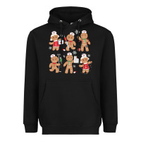 Black nurse gingerbread Heavyweight Hoodie - MaliasSmallBusiness