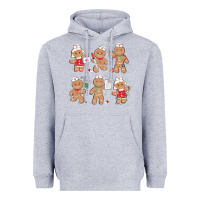 Heather Grey nurse gingerbread Heavyweight Hoodie - MaliasSmallBusiness